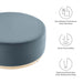 Modway Tilden Large 38" Round Performance Velvet Upholstered Ottoman Living Room Furniture - Installation View