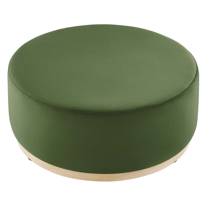 Modway Tilden Large 38" Round Performance Velvet Upholstered Ottoman Living Room Furniture - View 17