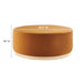 Modway Tilden Large 38" Round Performance Velvet Upholstered Ottoman Living Room Furniture - View 21