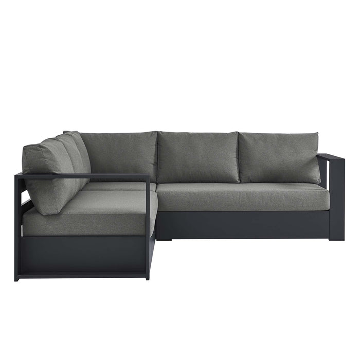 Tahoe 3-Piece Outdoor Patio Powder-Coated Aluminum Sectional Sofa Set by Modway - alternate view