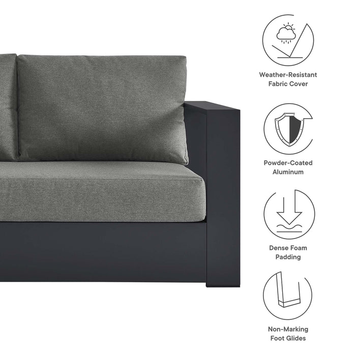Tahoe 3-Piece Outdoor Patio Powder-Coated Aluminum Sectional Sofa Set by Modway - side view