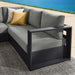 Tahoe 3-Piece Outdoor Patio Powder-Coated Aluminum Sectional Sofa Set by Modway - lifestyle in-use