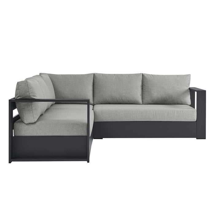 Tahoe 3-Piece Outdoor Patio Powder-Coated Aluminum Sectional Sofa Set by Modway - view 16