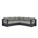 Tahoe 3-Piece Outdoor Patio Powder-Coated Aluminum Sectional Sofa Set by Modway - top view