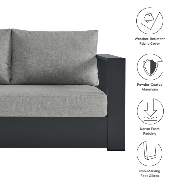 Tahoe 3-Piece Outdoor Patio Powder-Coated Aluminum Sectional Sofa Set by Modway - interior view
