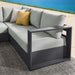 Tahoe 3-Piece Outdoor Patio Powder-Coated Aluminum Sectional Sofa Set by Modway - product label