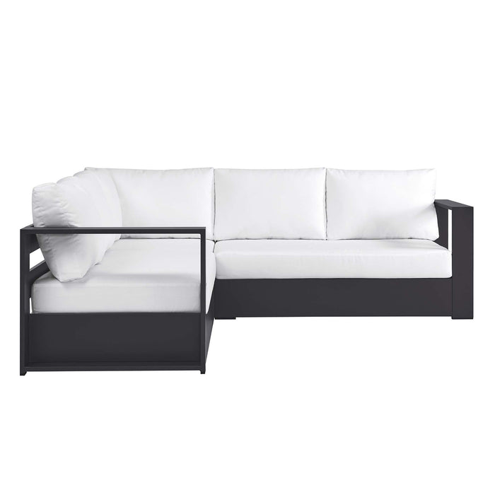 Tahoe 3-Piece Outdoor Patio Powder-Coated Aluminum Sectional Sofa Set by Modway - view 24