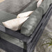 Tahoe 2-Piece Outdoor Patio Powder-Coated Aluminum Right-Facing Chaise Sectional Sofa Set Gray Charcoal