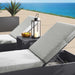 Tahoe 3-Piece Outdoor Patio Powder-Coated Aluminum Chaise Lounge Set Gray Gray
