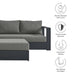 Tahoe 5-Piece Outdoor Patio Powder-Coated Aluminum Sectional Sofa Set by Modway - side view