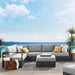 Tahoe 5-Piece Outdoor Patio Powder-Coated Aluminum Sectional Sofa Set by Modway - interior view