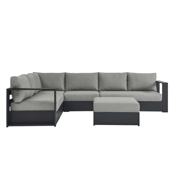 Tahoe 5-Piece Outdoor Patio Powder-Coated Aluminum Sectional Sofa Set by Modway - view 20