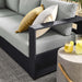 Tahoe 5-Piece Outdoor Patio Powder-Coated Aluminum Sectional Sofa Set by Modway - view 19