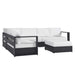 Tahoe 5-Piece Outdoor Patio Powder-Coated Aluminum Sectional Sofa Set by Modway - view 22