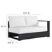 Tahoe 5-Piece Outdoor Patio Powder-Coated Aluminum Sectional Sofa Set by Modway - view 27