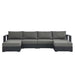 Tahoe 4-Piece Outdoor Patio Powder-Coated Aluminum Sectional Sofa Set by Modway - alternate view