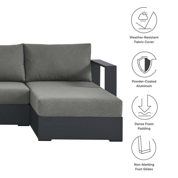 Tahoe 4-Piece Outdoor Patio Powder-Coated Aluminum Sectional Sofa Set by Modway - side view