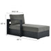 Tahoe 4-Piece Outdoor Patio Powder-Coated Aluminum Sectional Sofa Set by Modway - detail close-up