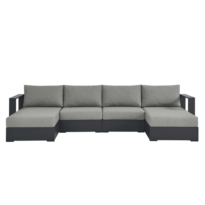 Tahoe 4-Piece Outdoor Patio Powder-Coated Aluminum Sectional Sofa Set by Modway - view 16
