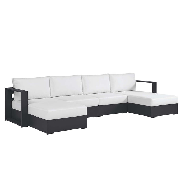Tahoe 4-Piece Outdoor Patio Powder-Coated Aluminum Sectional Sofa Set by Modway - view 18