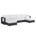 Tahoe 4-Piece Outdoor Patio Powder-Coated Aluminum Sectional Sofa Set by Modway - view 18