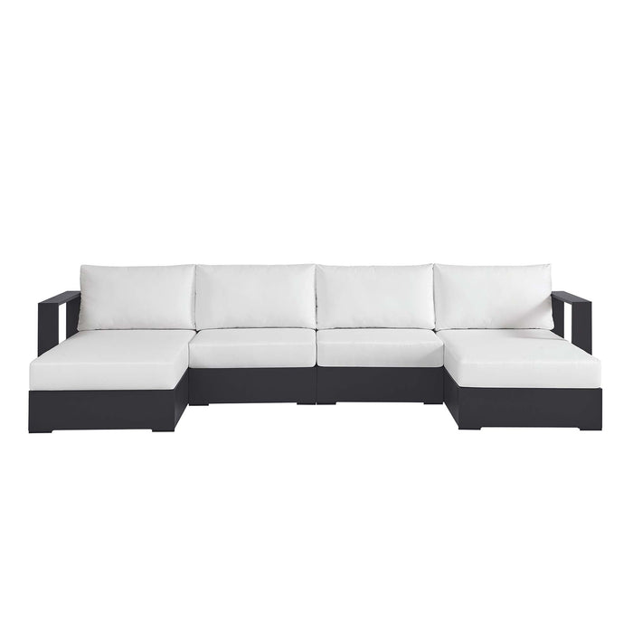 Tahoe 4-Piece Outdoor Patio Powder-Coated Aluminum Sectional Sofa Set by Modway - view 24