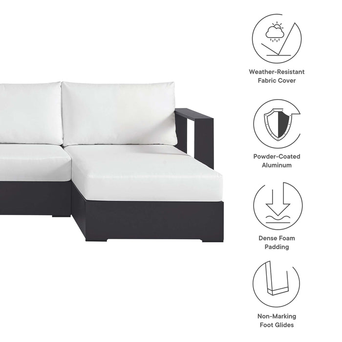 Tahoe 4-Piece Outdoor Patio Powder-Coated Aluminum Sectional Sofa Set by Modway - view 19