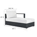 Tahoe 4-Piece Outdoor Patio Powder-Coated Aluminum Sectional Sofa Set by Modway - view 22
