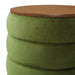 Modway Mezzo Round Performance Velvet Storage Ottoman - Installation View