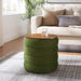 Modway Mezzo Round Performance Velvet Storage Ottoman - Close-Up