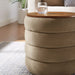 Modway Mezzo Round Performance Velvet Storage Ottoman - View 21