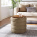 Modway Mezzo Round Performance Velvet Storage Ottoman - View 20
