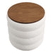 Modway Mezzo Round Boucle Fabric Storage Ottoman - Dimensions