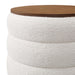 Modway Mezzo Round Boucle Fabric Storage Ottoman - Installation View