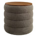 Modway Mezzo Round Boucle Fabric Storage Ottoman - View 17
