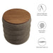 Modway Mezzo Round Boucle Fabric Storage Ottoman - View 10