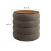 Modway Mezzo Round Boucle Fabric Storage Ottoman - View 11