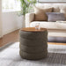 Modway Mezzo Round Boucle Fabric Storage Ottoman - View 12