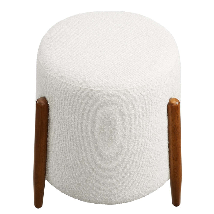 Modway Riven Upholstered Boucle Fabric Ottoman Living Room Furniture - Features