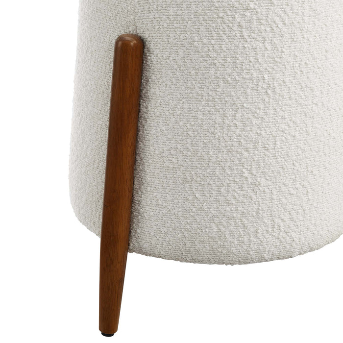 Modway Riven Upholstered Boucle Fabric Ottoman Living Room Furniture - Installation View