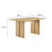Amistad 60" Wood Dining Table and Bench Set - in lifestyle setting