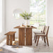 Amistad 60" Wood Dining Table and Bench Set - view 12