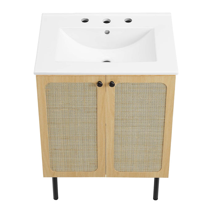 Chaucer Bathroom Vanity with White Basin Included