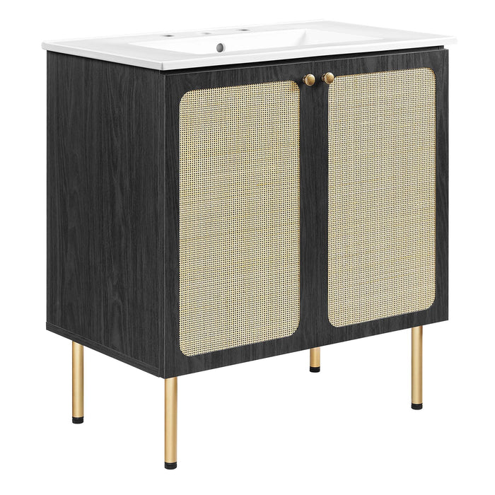 Chaucer Bathroom Vanity with White Basin Included