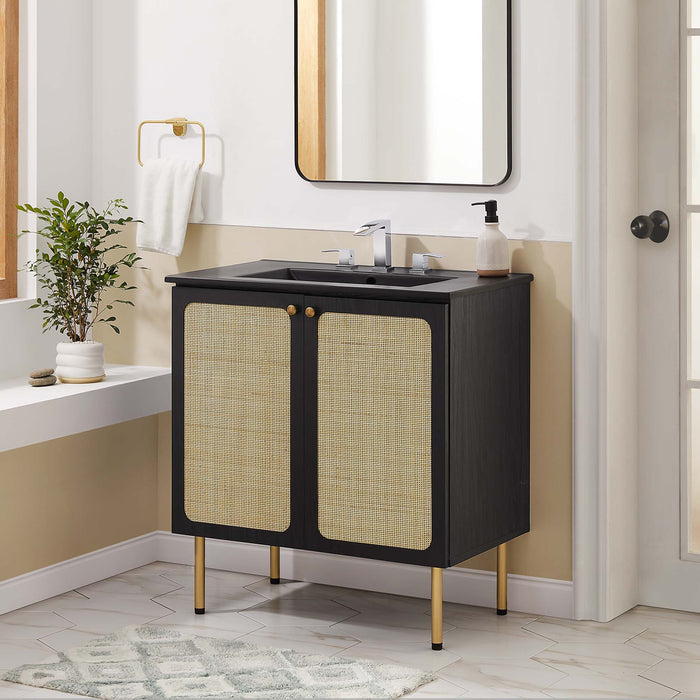 Chaucer Bathroom Vanity with Black Basin Included