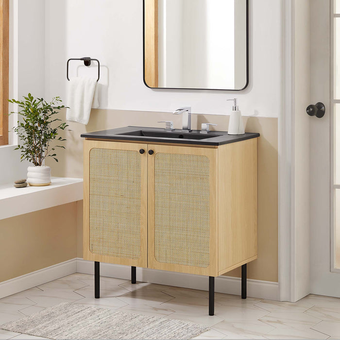 Chaucer Bathroom Vanity with Black Basin Included