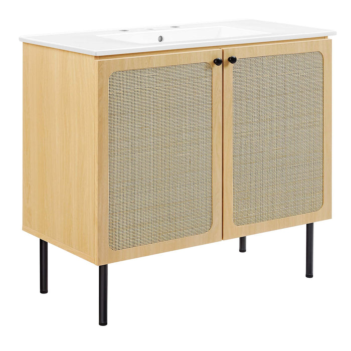 Chaucer Bathroom Vanity with White Basin Included