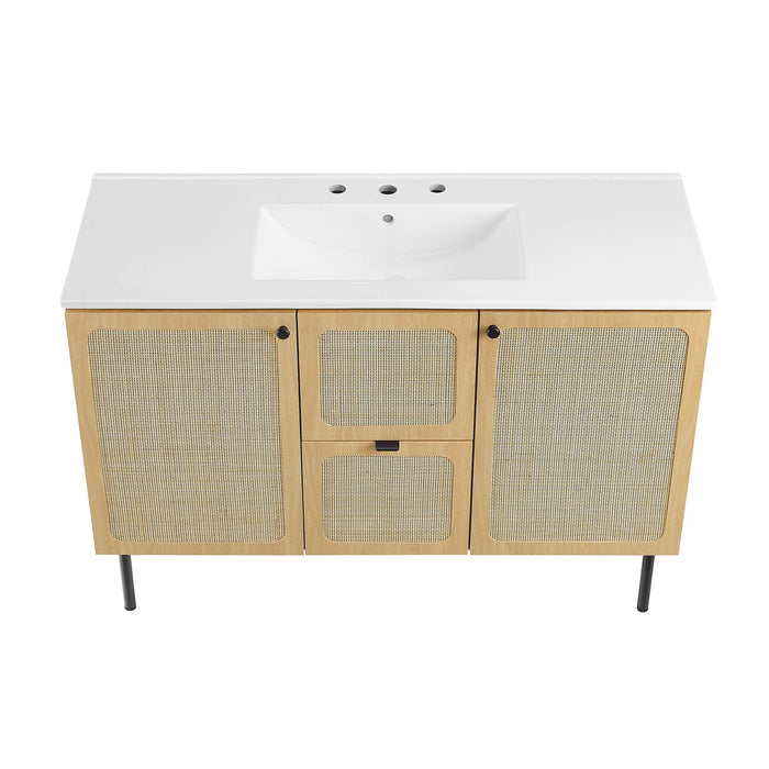 Chaucer 48" Bathroom Vanity with White Basin Included