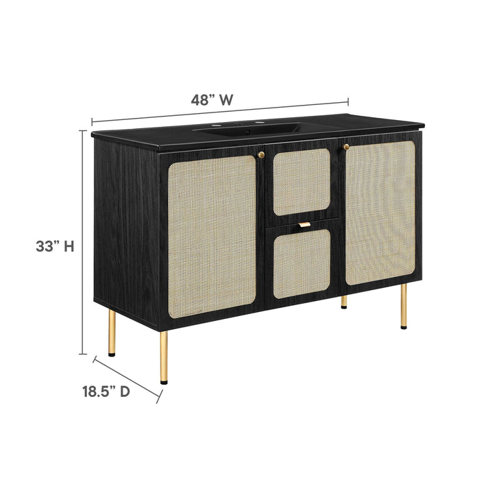 Chaucer Bathroom Vanity with Black Basin Included