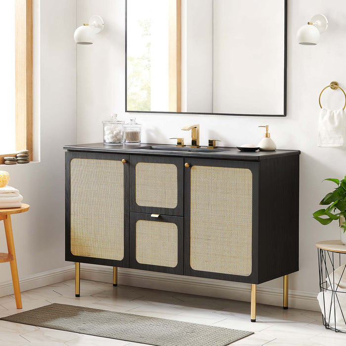 Chaucer Bathroom Vanity with Black Basin Included